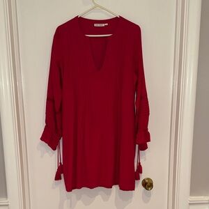 Roller Rabbit Red Long Sleeve Dress